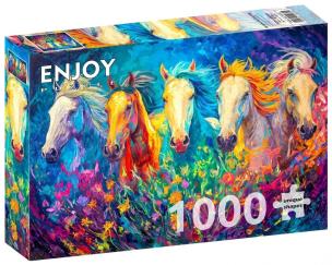Opakowanie Puzzle 1000 Kolorowy galop