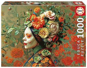 Puzzle 1000 Królowa jaszczurek. Wydawca: Educa. Multiszop.pl Opakowanie Puzzle 1000 Królowa jaszczurek