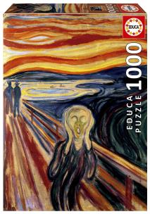 Puzzle 1000 Krzyk, Edvard Munch. Wydawca: Educa. Multiszop.pl Opakowanie Puzzle 1000 Krzyk, Edvard Munch