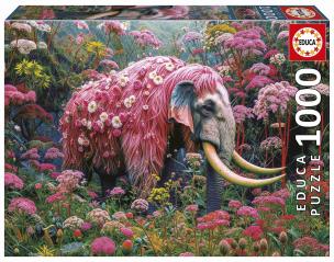 Puzzle 1000 Kwiatowy słoń. Wydawca: Educa. Multiszop.pl Opakowanie Puzzle 1000 Kwiatowy słoń