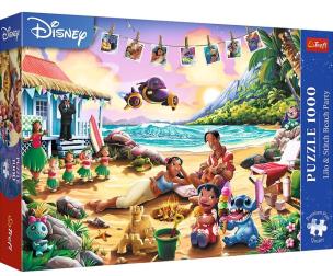 Opakowanie Puzzle 1000 Lilo&Stitch Impreza na plaży TREFL