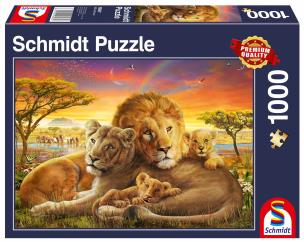 Puzzle 1000 Lwia rodzina. Wydawca: G3. Multiszop.pl Opakowanie Puzzle 1000 Lwia rodzina