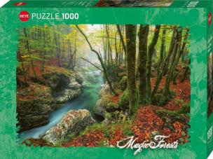 Opakowanie Puzzle 1000 Magiczny las - Potok w lesie