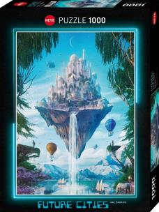 Opakowanie Puzzle 1000 Miasta przyszłości, Miasto na skale