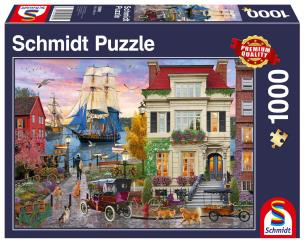 Puzzle 1000 Miasto portowe. Wydawca: G3. Multiszop.pl Opakowanie Puzzle 1000 Miasto portowe