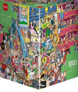 Opakowanie Puzzle 1000 Najlepsze musicale (Puzzle+plakat)