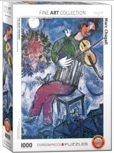 Opakowanie Puzzle 1000 Niebieski wiolonczelista, Marc chagall