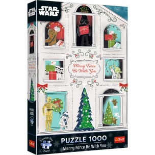 Opakowanie Puzzle 1000 Niech Moc Świąt Będzie z Tobą TREFL