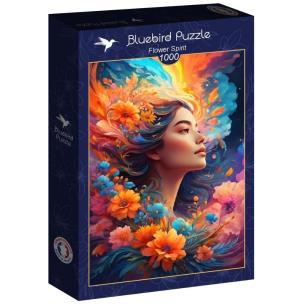 Opakowanie Puzzle 1000 Piękność z kwiatami we włosach