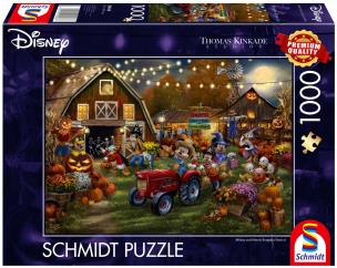 Opakowanie Puzzle 1000 PQ T.Kinkade Myszka Miki festiwal dyni Disney 113673