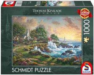 Opakowanie Puzzle 1000 PQ T.Kinkade Nadmorski krajobraz 113669