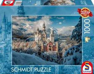 Opakowanie Puzzle 1000 PQ Zamek Neuschwanstein zimą  Niemcy 114402