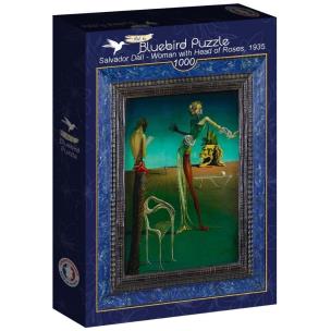 Opakowanie Puzzle 1000 Salvador dali, Kobieta z głową z róż
