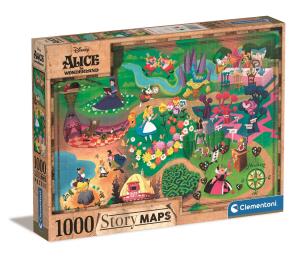 Opakowanie Puzzle 1000 Story Maps Alicja w Krainie Czarów