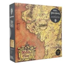 Opakowanie Puzzle 1000 The Lord of the Rings Map