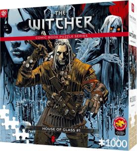 Puzzle 1000 The Witcher (Wiedźmin) House of Glass. Wydawca: GOOD LOOT. Multiszop.pl Opakowanie Puzzle 1000 The Witcher (Wiedźmin) House of Glass