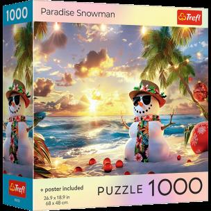 Opakowanie Puzzle 1000 USA Collection: Paradise Snowman