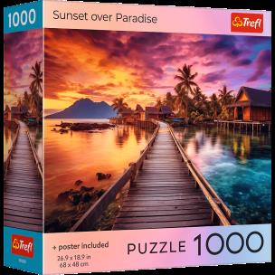 Opakowanie Puzzle 1000 USA Collection: Sunset over Paradise
