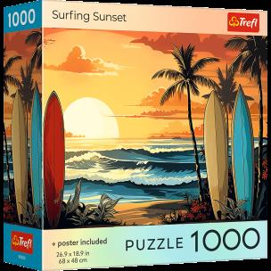 Opakowanie Puzzle 1000 USA Collection: Surfing Sunset