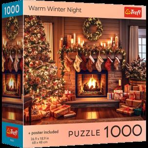 Opakowanie Puzzle 1000 USA Collection: Warm Winter Night