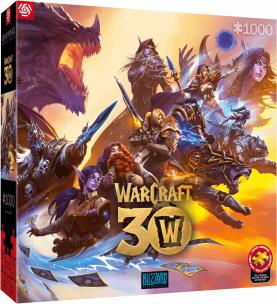Puzzle 1000 Warcraft 30th Anniversary. Wydawca: GOOD LOOT. Multiszop.pl Opakowanie Puzzle 1000 Warcraft 30th Anniversary