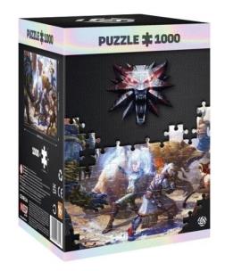 Opakowanie Puzzle 1000 Wiedźmin: Geralt & Triss in Battle
