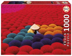 Puzzle 1000 Wietnamskie kadzidła. Wydawca: Educa. Multiszop.pl Opakowanie Puzzle 1000 Wietnamskie kadzidła