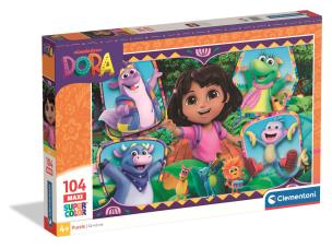 Opakowanie Puzzle 104 Maxi Super kolor Dora 25077