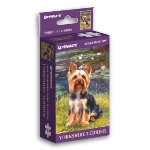 Opakowanie Puzzle 108 mini Dog Garden Yorkshire Terrier