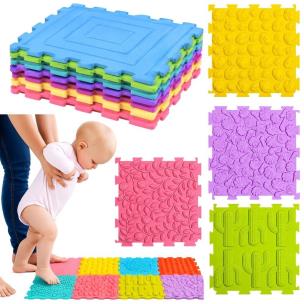 Opakowanie Puzzle 12 silikonowe sensoryczne podłogowe 25cm