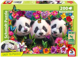 Opakowanie Puzzle 150 PQ Trzy Pandy 113649