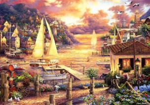 Opakowanie Puzzle 1500 Kolorowa zatoczka, Chuck Pinson