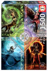 Puzzle 1500 Magia żywiołów Anne Stokes 112859. Wydawca: Educa. Multiszop.pl Opakowanie Puzzle 1500 Magia żywiołów Anne Stokes 112859