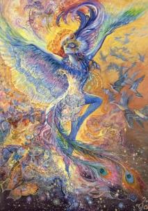 Opakowanie Puzzle 1500 Niebieski ptak, Josephine Wall