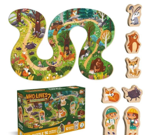 Opakowanie Puzzle 16 Who lives in the forest