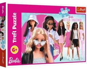 Opakowanie Puzzle 160 Barbie i jej świat TREFL