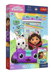 Opakowanie Puzzle 160 Koci Domek Gabi + plakat TREFL