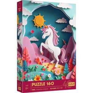 Opakowanie Puzzle 160 Paper Art: Jednorożec TREFL