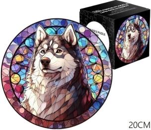 Opakowanie Puzzle 168el Witraż. Pies