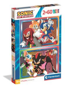 Opakowanie PUZZLE 2 x 60 EL SUPER KOLOR Sonic