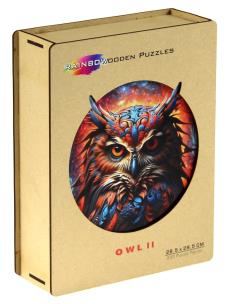 Puzzle 200 drewniane kolorowe Sowa 2. Wydawca: EUREKA 3D. Multiszop.pl Opakowanie Puzzle 200 drewniane kolorowe Sowa 2