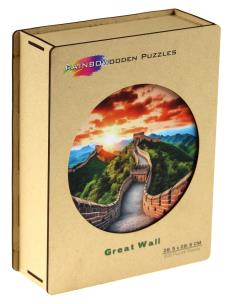 Puzzle 200 drewniane kolorowe Wielki Mur Chiński. Wydawca: EUREKA 3D. Multiszop.pl Opakowanie Puzzle 200 drewniane kolorowe Wielki Mur Chiński