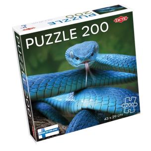 Puzzle 200 el. Niebieska żmija. Wydawca: Tactic. Multiszop.pl Opakowanie Puzzle 200 el. Niebieska żmija