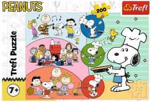 Opakowanie Puzzle 200 Snoopy i przyjaciele TREFL