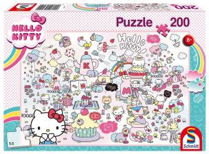 Puzzle 200 Świat Hello Kitty G3. Wydawca: Schmidt. Multiszop.pl Opakowanie Puzzle 200 Świat Hello Kitty G3