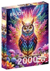 Opakowanie Puzzle 2000 Kolorowa sowa