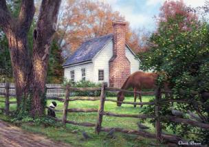 Opakowanie Puzzle 2000 Zasłużony odpoczynek, Chuck Pinson