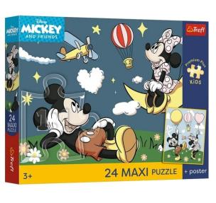 Opakowanie Puzzle 24 Maxi Disney Przyjaciele Myszki TREFL