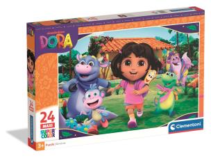 Opakowanie Puzzle 24 Maxi Super kolor Dora 24826
