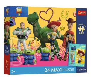 Opakowanie Puzzle 24 Maxi Toy Story 5 + plakat TREFL